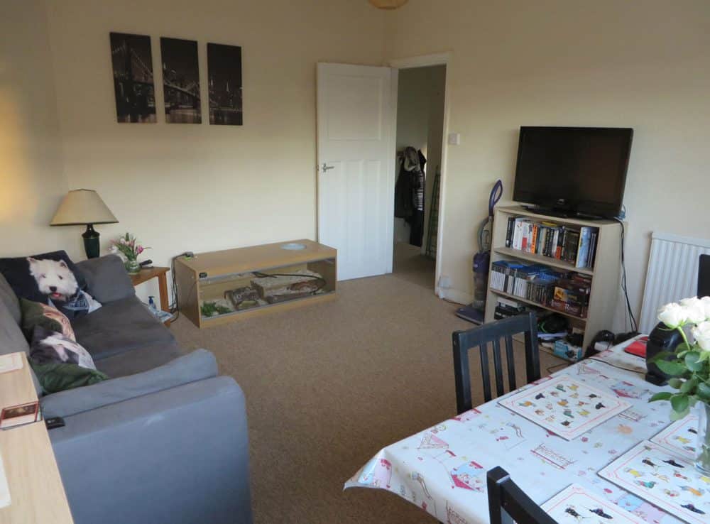 Norwich Student Accommodation - Living/dining room in flat