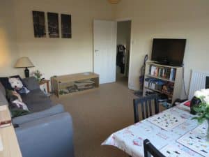 Norwich Student Accommodation - Living/dining room in flat