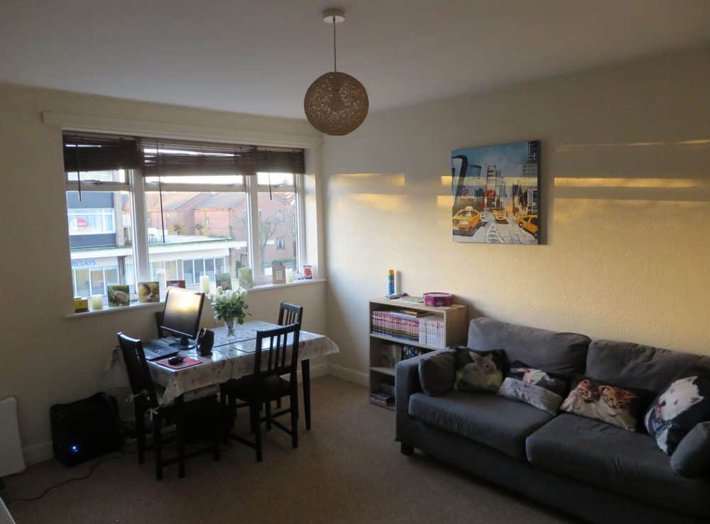 Norwich Student Accommodation - Living/dining room in flat
